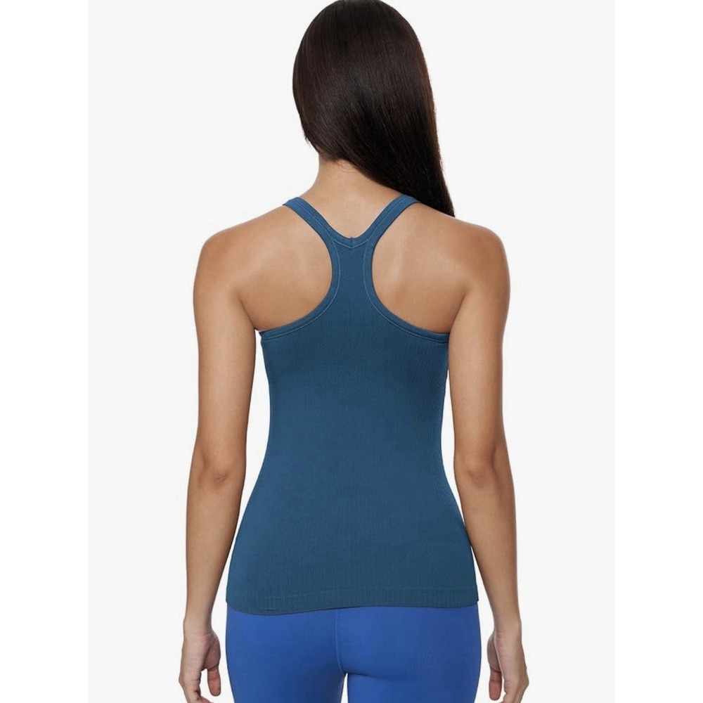 Sphinx Cat Ribbed Racerback‎ Tank Built In Bra Blue Size S Athletic - Picture 2 of 7